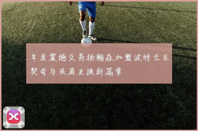 年度震撼交易杨瀚森加盟波特兰东契奇与浓眉互换新篇章